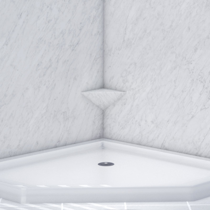 FlexStone 10" Shave Shelf in Frost, Frost
