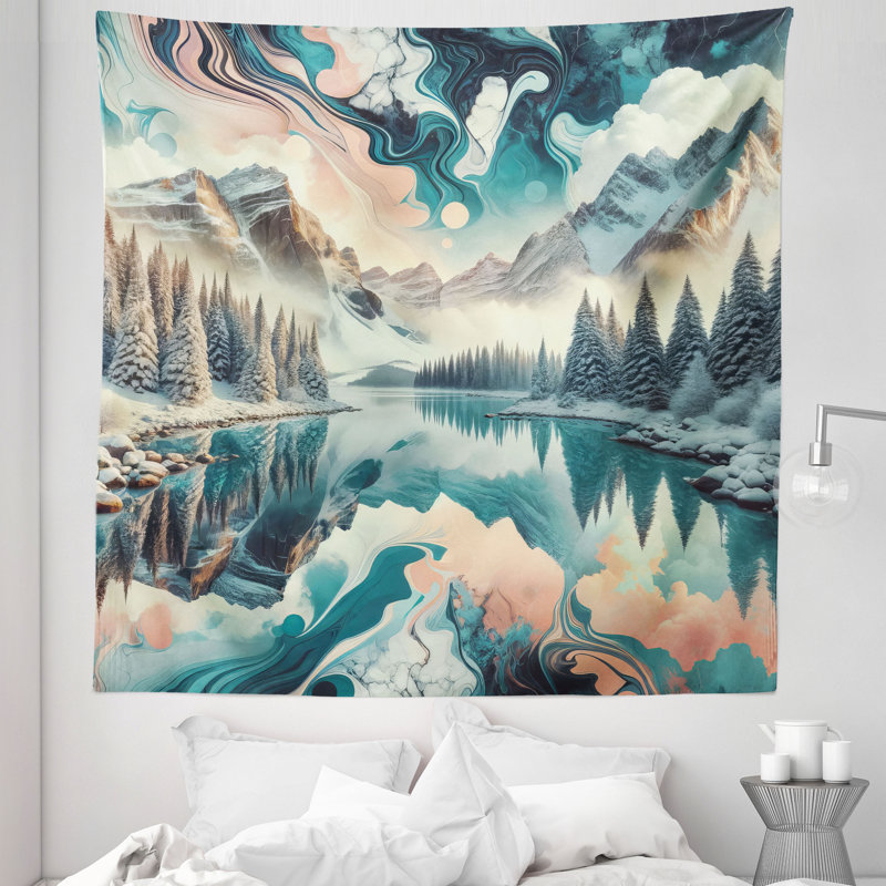 Tapisserie en microfibre, H 88 po x l 88 po