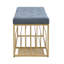 Banc de rangement rembourré avec structure en métal Muammar-644108395