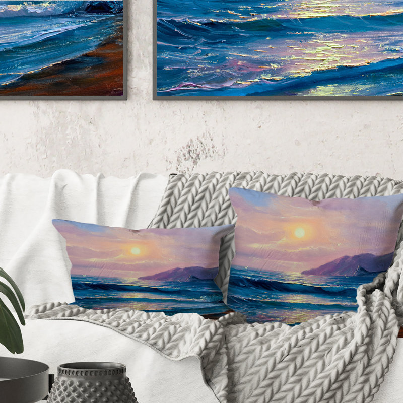 Coussin décoratif Sunset, 16 po x 16 po