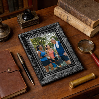 Cadre photo noir 1PC 5 "x 7" avec changement de photo facile