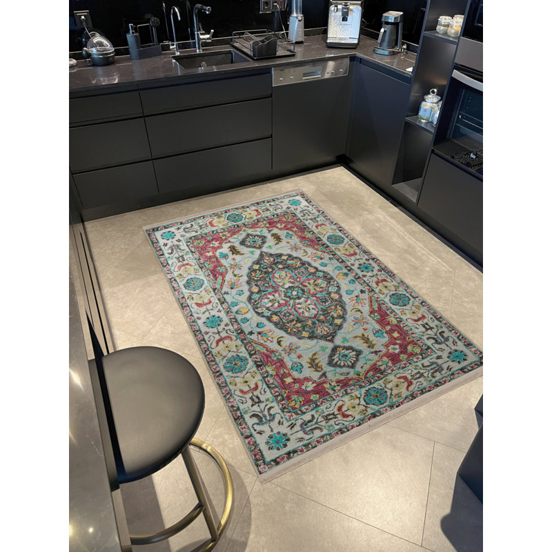 Tapis rectangulaire Darrett, Tapis de couloir 4 pi x 9 pi 11 po