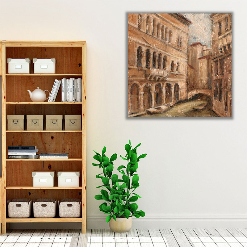 Canal View IV - reproduction d'art sur toile, H 20 po x l 20 po