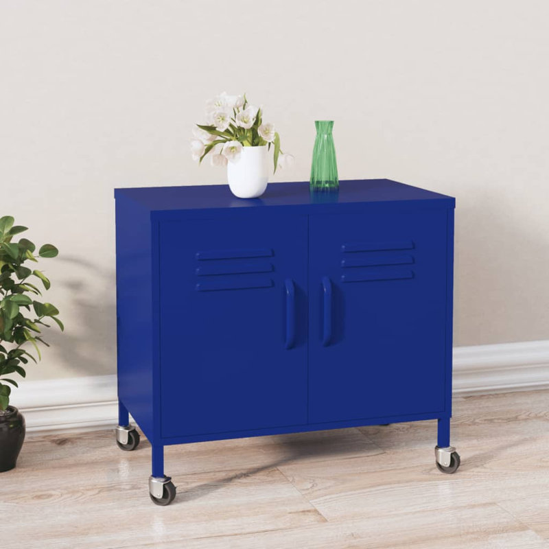 Classeur autoportant avec tablettes pour le bureau, Bleu marine