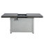 Table de foyer extensible rectangulaire en alliage d'aluminium, 50 000 BTU