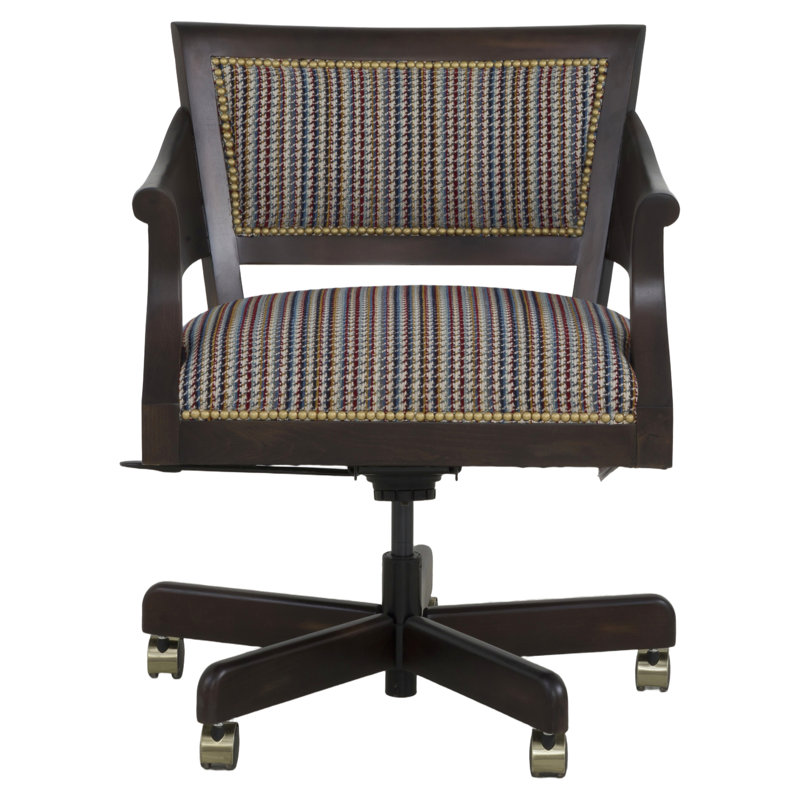 Office Chair, Small Pewter, 1115 Saddle, Charcoal