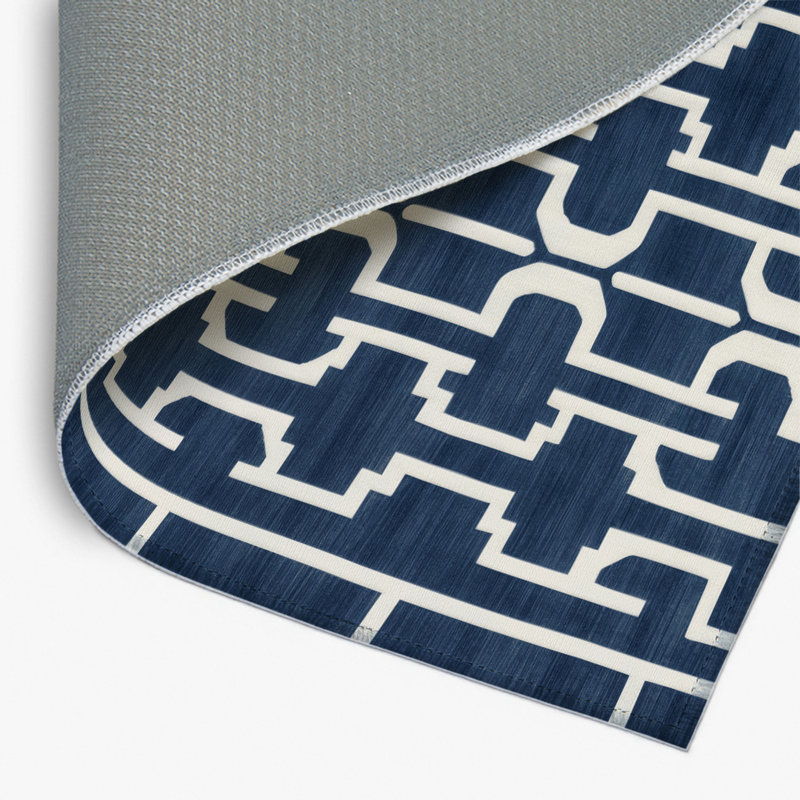 Tapis gris intérieur et extérieur Trellis, Rectangulaire 2 pi x 3 pi