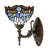 Tiffany Wall Sconce Lamp Stained Glass 8X10.5X11 Inch Plug in Wall Bedside Light for Hallway Bedroom (Blue Cloudy Dragonfly Style)-1103513499-1103513503