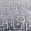 Geometric Grey Square Throw Pillow Cover