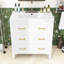 Élégant meuble-lavabo en bois avec lavabo et tiroirs-814263138