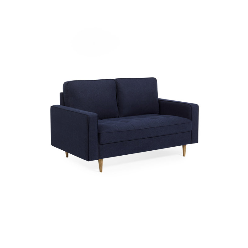 Linen and Chenille Sofa with Storage, 2, Blue