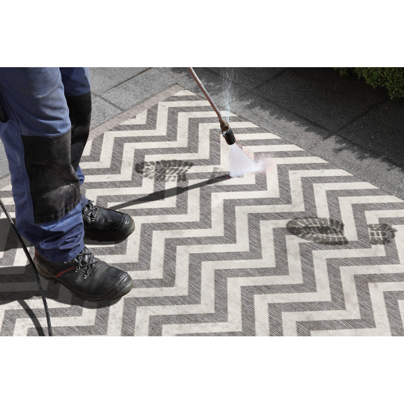 Palma Flatweave Grey Rug, Rectangle 120 x 170cm