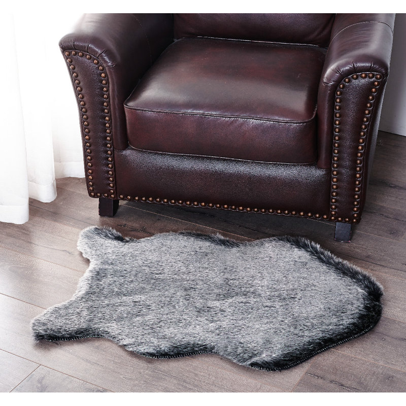 Solid Colour Shag 61cm X 91.4cm Area Rug