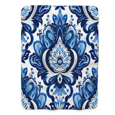 Boho Glow - couverture sherpa de qualité supérieure 1 pièce