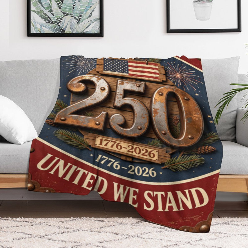 Jeté en flanelle America 250 United Luxury, 50 x 60 po