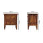 55cm W Solid Wood Bedside Table