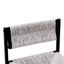 Ensemble de 2 tabourets de bar gris tissés à la main avec tabouret à hauteur de comptoir et tabouret de bar en papier tissé pour la cuisine, la maison et le bureau (gris)