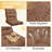 2 Piece 4" Thick High Back Chair Cushion Indoor and Outdoor Seat / Back Cushions with Straps-1302235193