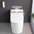 Smart Toilet Bidet With Night , Heated Seat, Self-Cleaning Nozzle, Foot Sensor, Remote Control, Led Display Nozzle &