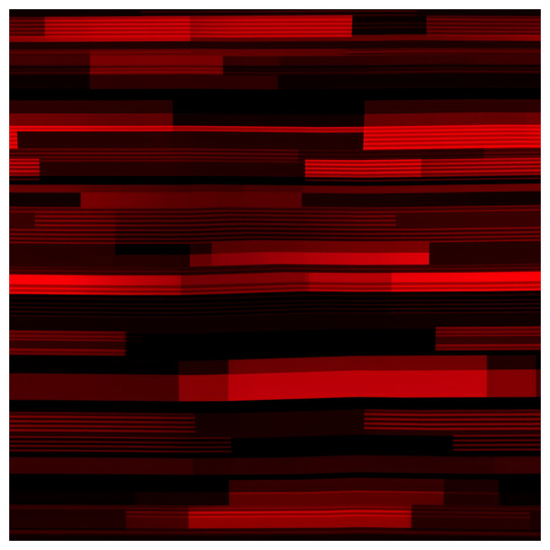 Coussin Red Stripes, 18 x 18 inches