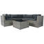 Ensemble de canapé modulaire d'extérieur 6 pièces