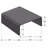 Black Square Woven Rattan Coffee Table-1157022993