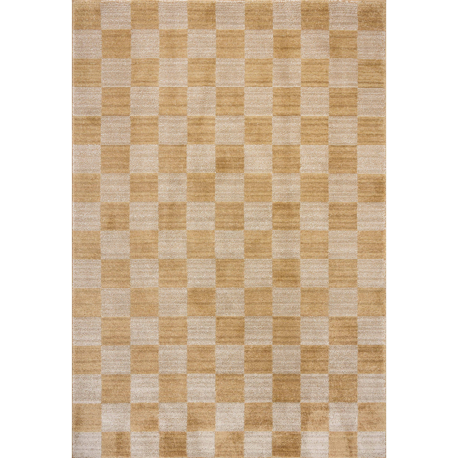 Calvin Apricot / Ivory Area Rug, Rectangle 5'3" x 7'6"