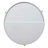 Sowers Round Coffee Table with Storage in White and Natural