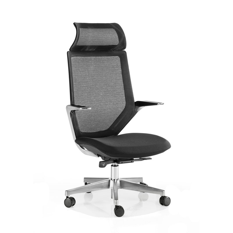 Polyester Blend Executive Chair with Headrest