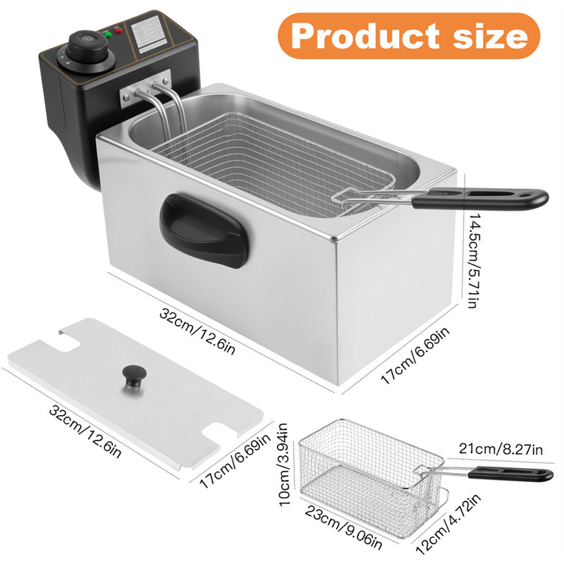 4L/4.2QT Electric Deep Fryer