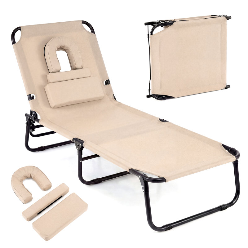Azelene 56 po de long inclinable face vers le bas, Beige