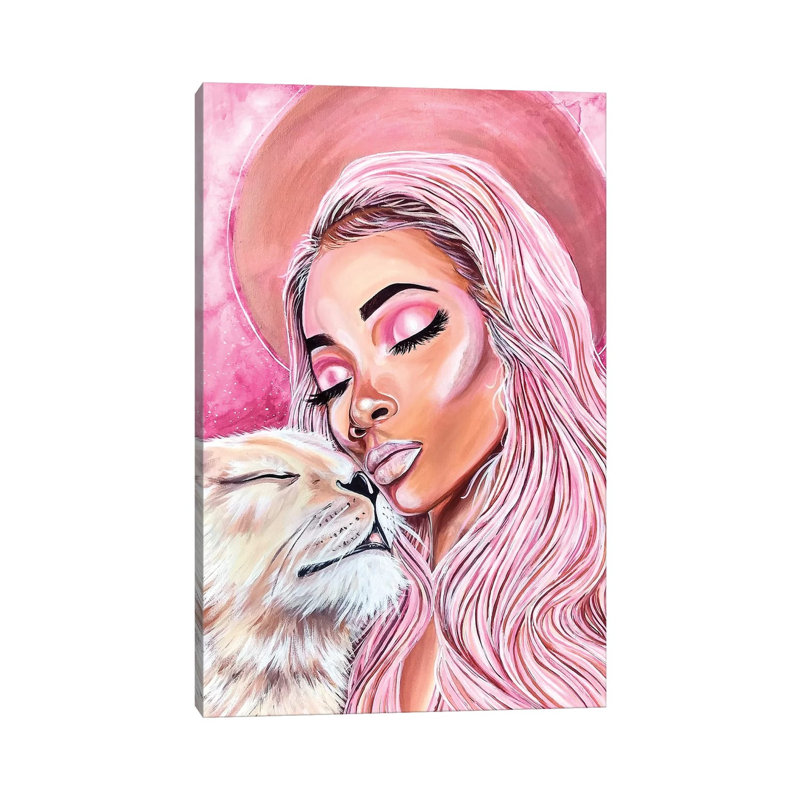 Wild Woman - Painting on Canvas, 45.72cm H x 30.48cm W x 1.91cm D, Wrapped Canvas