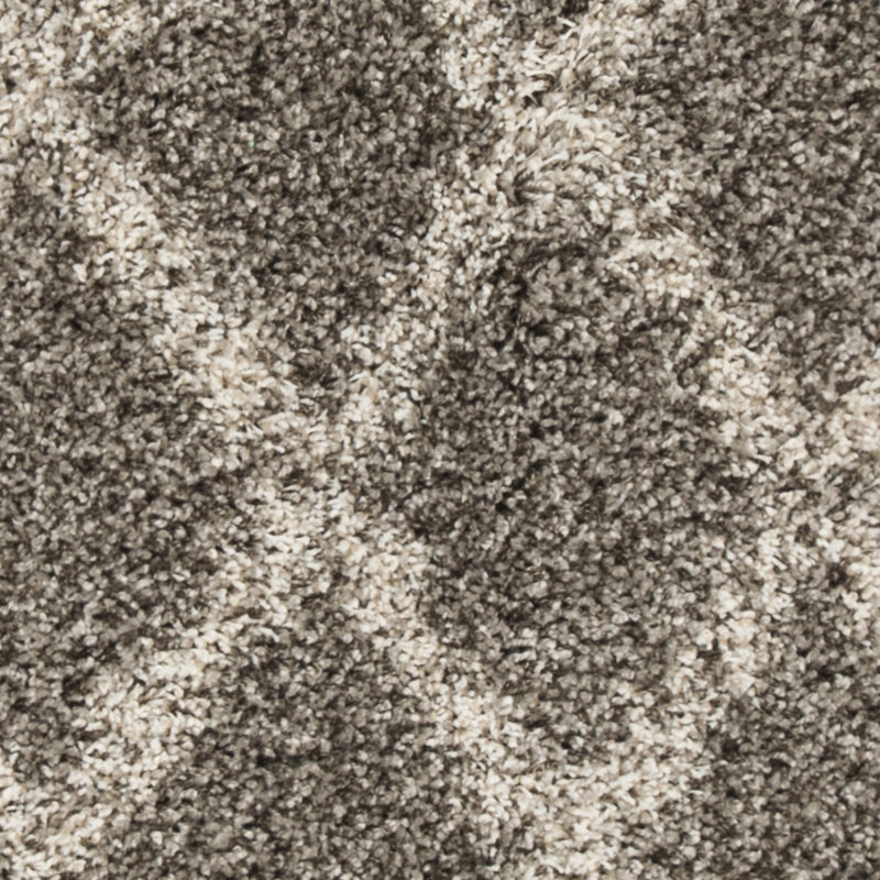 Tapis gris / ivoire à motif géométrique Hermione, Rectangle 5 pi x 7 pi