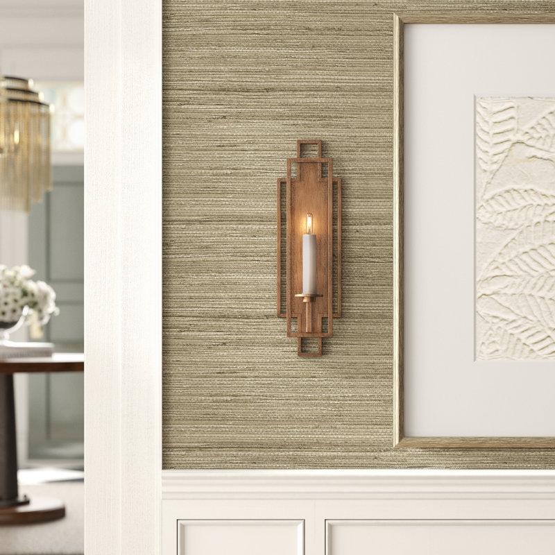 Cienfuegos 1 - Light Candle Wall Light, Weathered Gray Patina