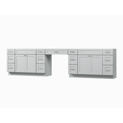 138'' Double Bathroom Vanity Base Only