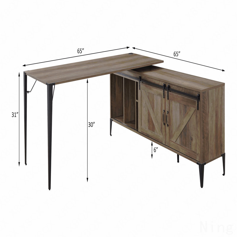 Bureau d'écriture Rustic Oak