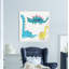 « dino trio », peinture sur toile tendue-1496436080