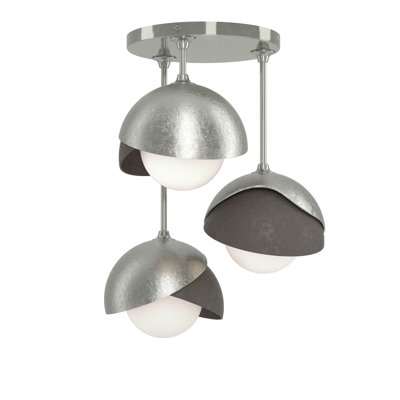 Brooklyn 3 - Light Double Shade Semi Flush Mount