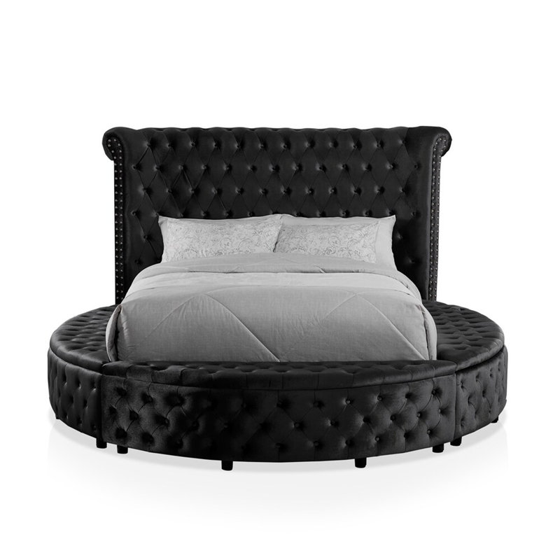 Lit de style contemporain, Black, King