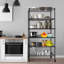 Nekoda 35.98'' W Metal Shelving Unit with Wheels