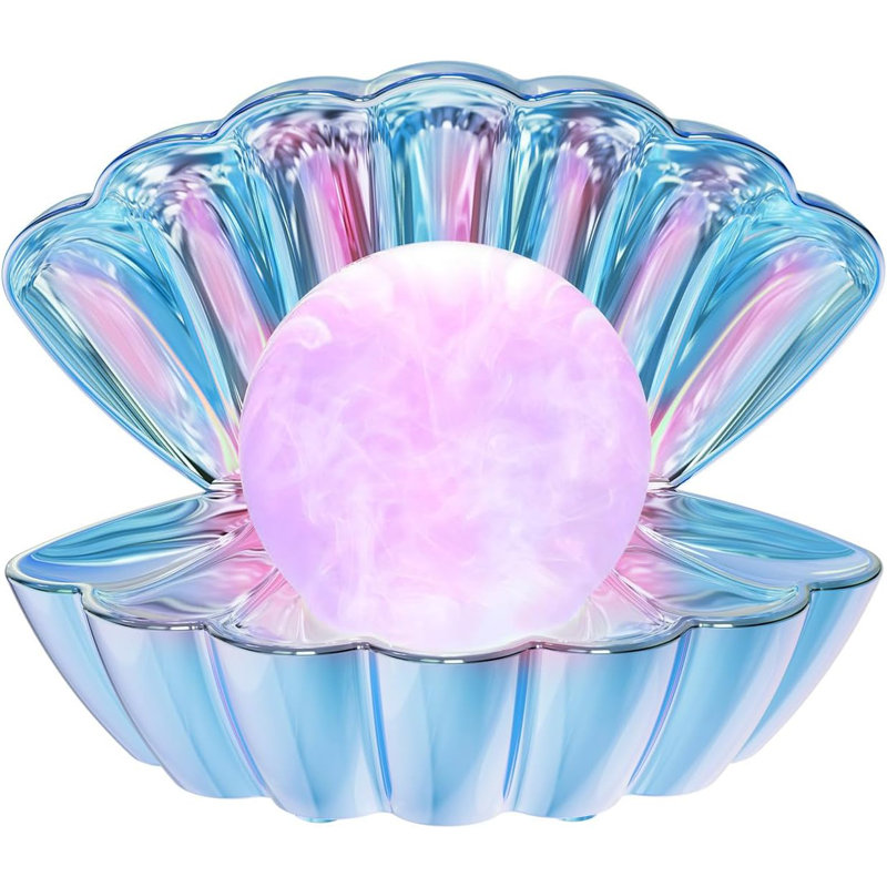 Shell Pearl Beach Theme Night Light, Blue