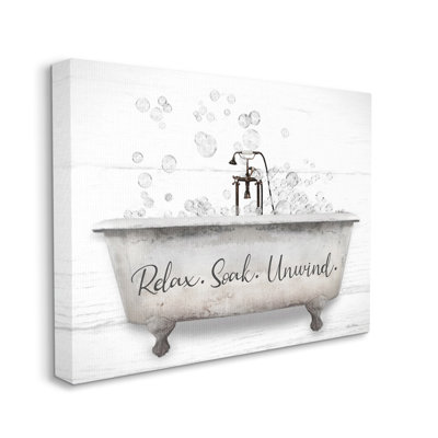 «Relax Soak Unwind Bathaign Bubbles», art mural par Lori Deiter