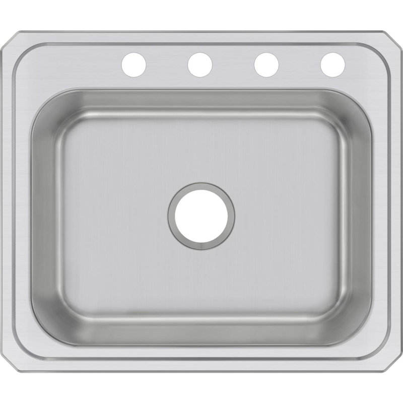 Évier de cuisine à chute l 25 po x l 21 po Celebrity, 4 trous
