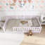 Lit simple en bois avec garde-corps-22686621