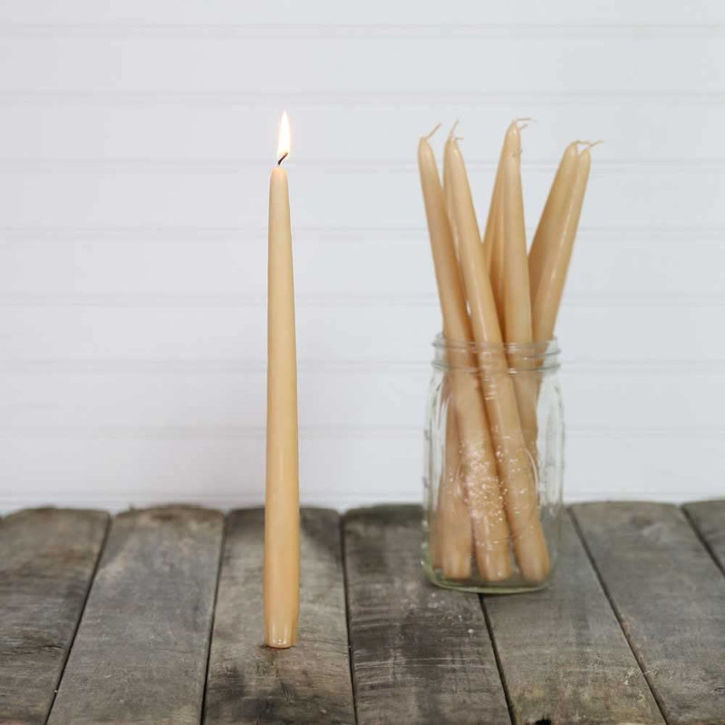 Bougie conique sans fumée et sans gouttes, Blanc