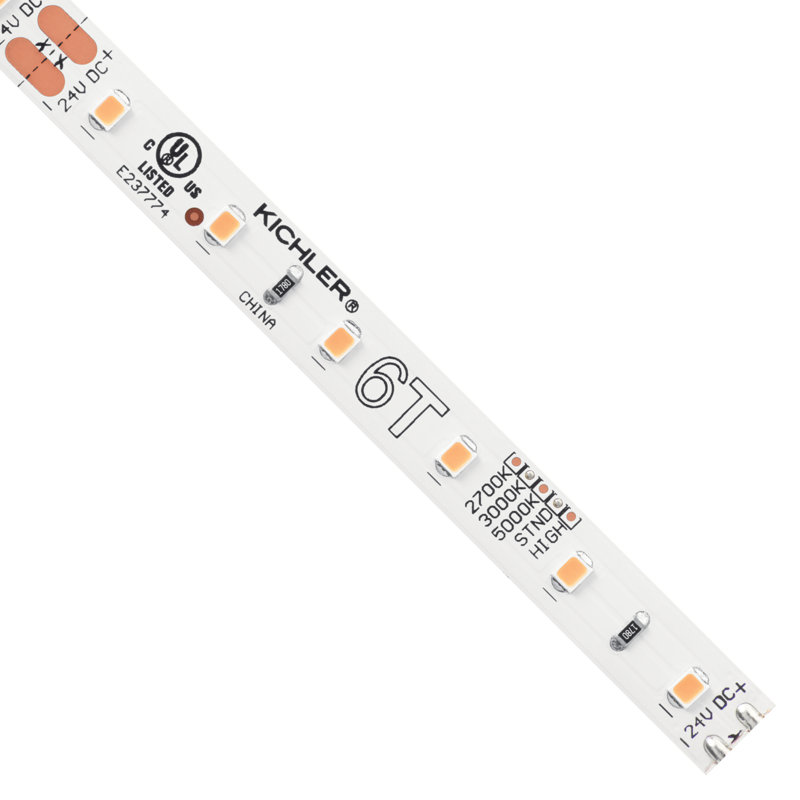 Ruban lumineux à DEL pour dessous d'armoire, H 1 po x L 192 po x P 0,5 po, 3000