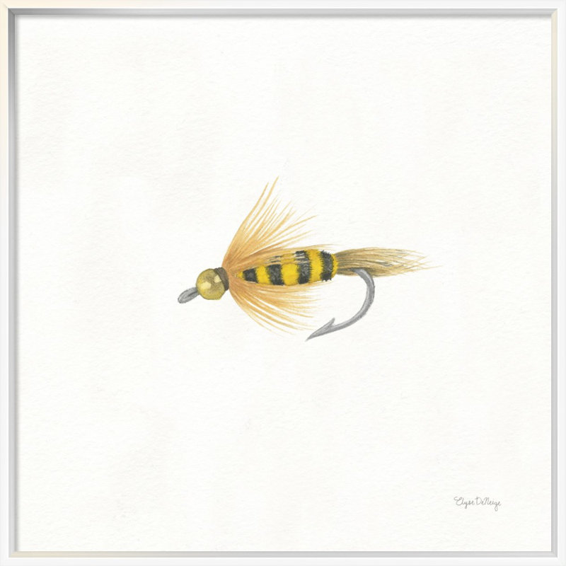 " Gone Fishin VII " by Elyse DeNeige, 18" H x 18" W, No Mat, Wrapped Canvas