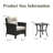 3 Piece Wicker Patio Furniture Set, Classis Outdoor Conversation Armrest Chairs Set With Coffee Table-568785132-568785135