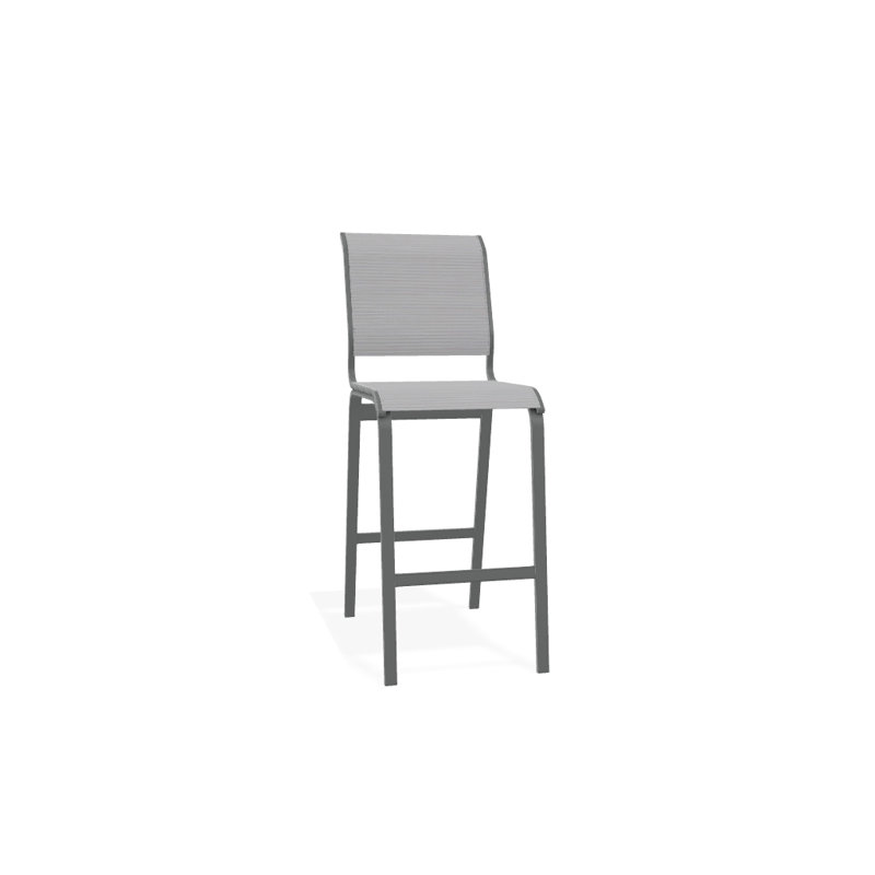Tabouret de bar 29,5 po Holna, Graphite texturé, Abalone