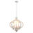 Tinnin 5-Light Farmhouse Chandeliers Lantern Rustic Kitchen Island Cottage Candle Geometric Pendant-1151285659